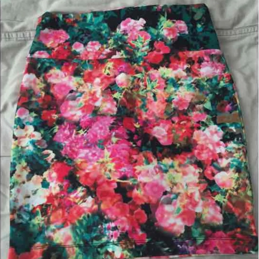 Floral Bodycon Skirt